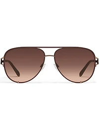 QUAY Women's High Key Twist 51mm Aviator Sunglasses
