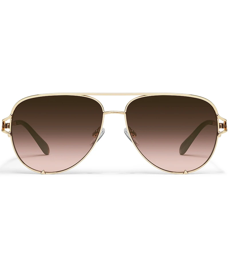 QUAY Women's High Key Twist 51mm Aviator Sunglasses