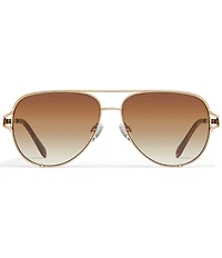 QUAY Women's High Key Twist 51mm Aviator Sunglasses
