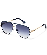 QUAY Women's High Key Twist 51mm Aviator Sunglasses