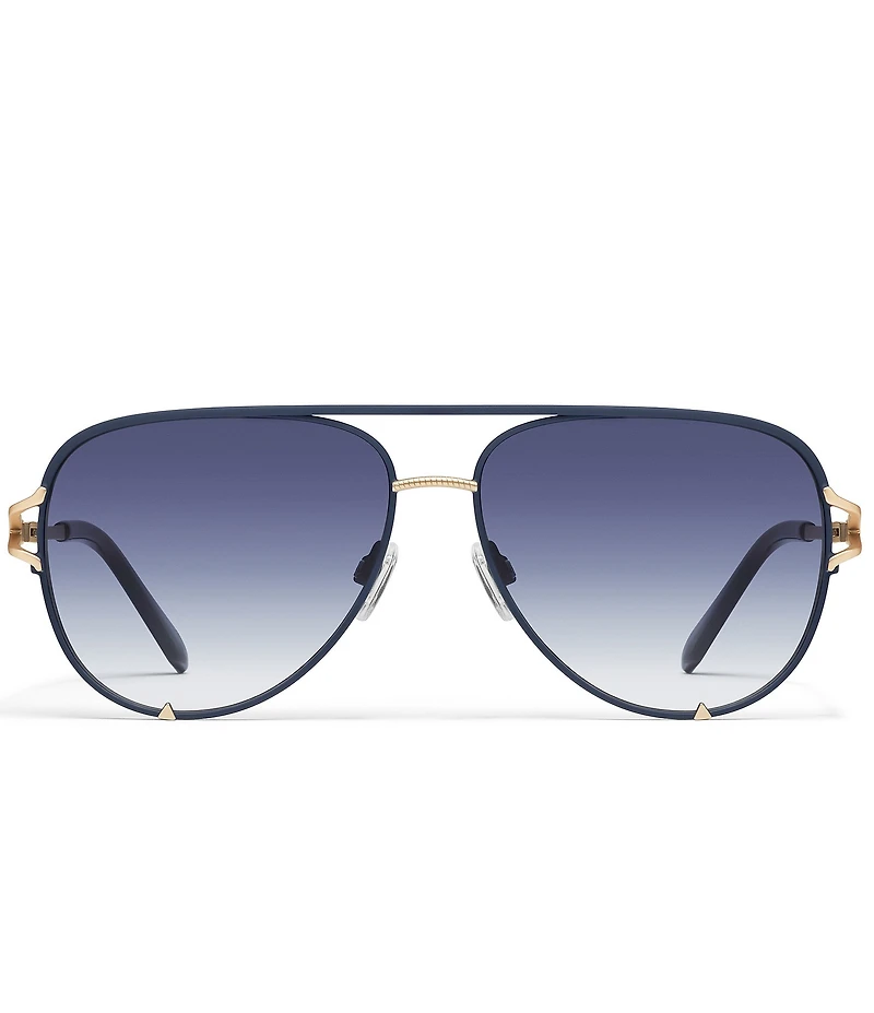 QUAY Women's High Key Twist 51mm Aviator Sunglasses