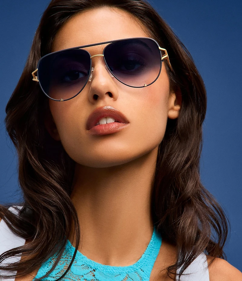 QUAY Women's High Key Twist 51mm Aviator Sunglasses
