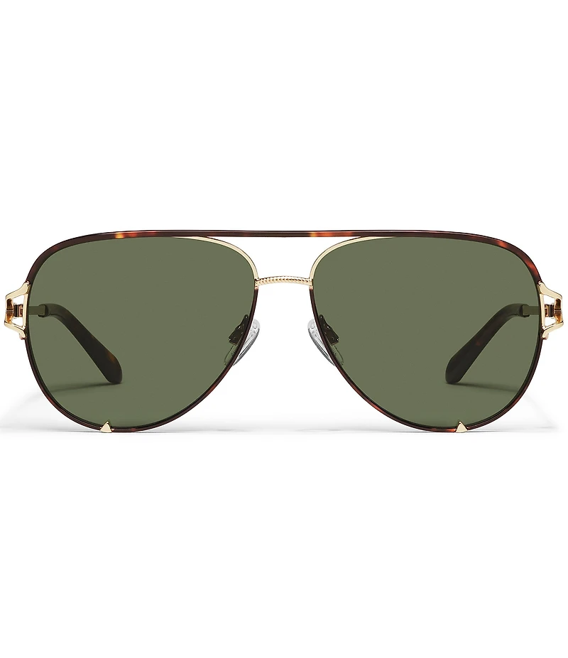 QUAY Women's High Key Twist 51mm Aviator Sunglasses