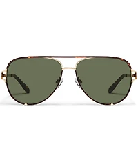QUAY Women's High Key Twist 51mm Aviator Sunglasses