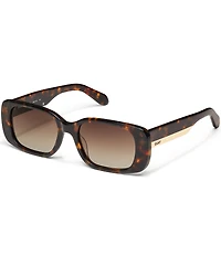 QUAY Women's Karma 39mm Tortoise Rectangle Sunglasses
