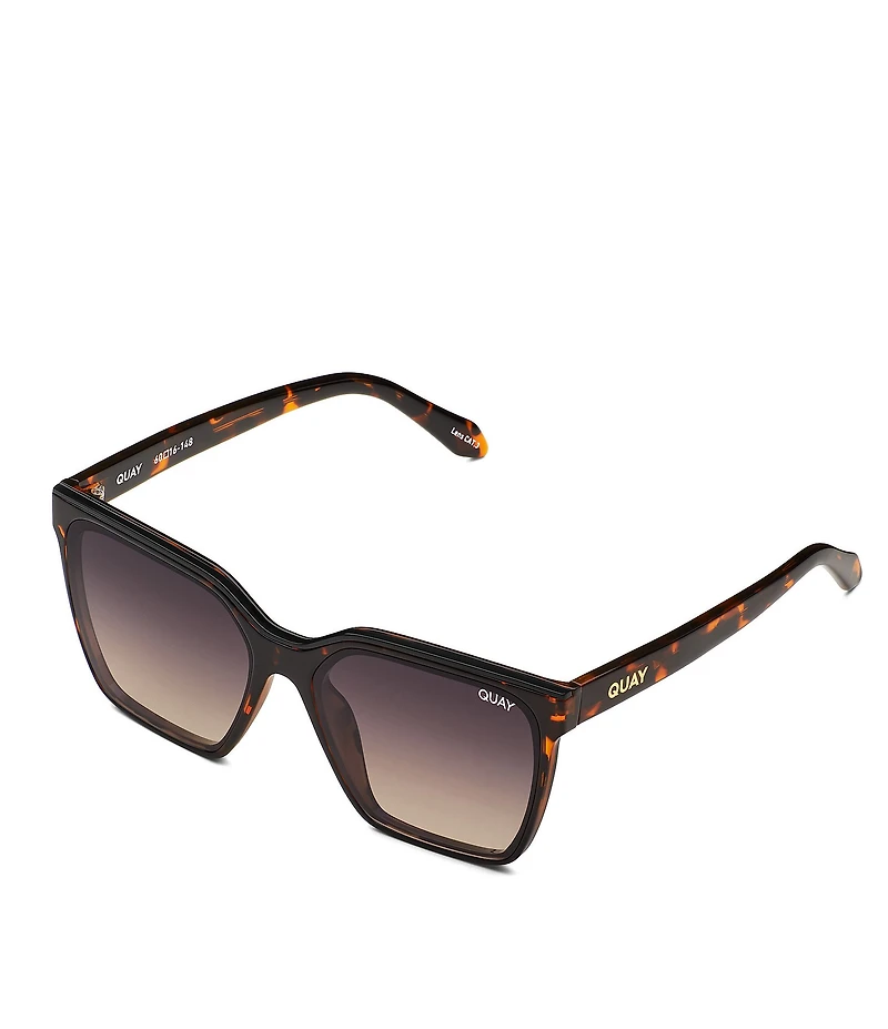 QUAY Women's Level Up 51mm Polarized Square Sunglasses