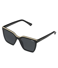 QUAY Women's Level Up 51mm Square Sunglasses