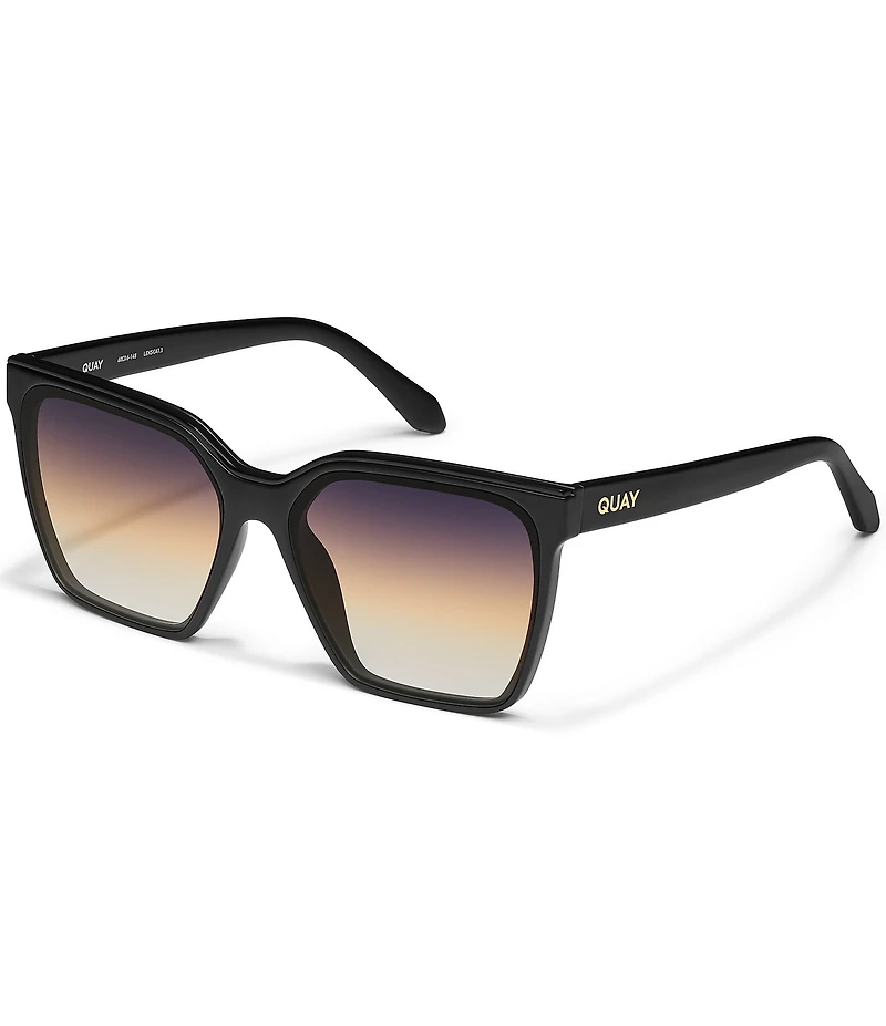 QUAY Women's Level Up 51mm Gradient Lens Square Sunglasses