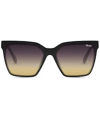 QUAY Women's Level Up 51mm Gradient Lens Square Sunglasses