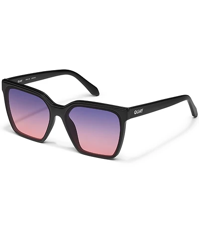 QUAY Women's Level Up 51mm Gradient Lens Square Sunglasses