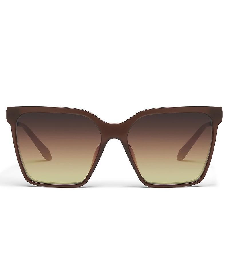 QUAY Women's Level Up Remixed 52mm Square Glasses