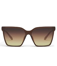 QUAY Women's Level Up Remixed 52mm Square Glasses