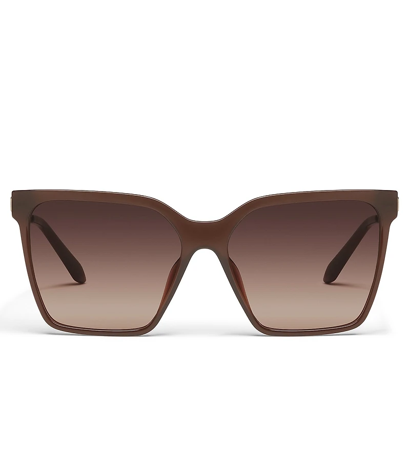 QUAY Women's Level Up Remixed 52mm Square Glasses