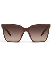 QUAY Women's Level Up Remixed 52mm Square Glasses