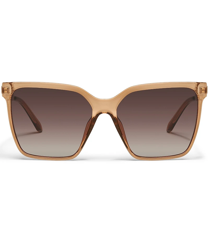 QUAY Women's Level Up Remixed 52mm Square Glasses