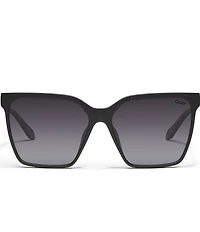 QUAY Women's Level Up Remixed 52mm Square Polarized Sunglasses
