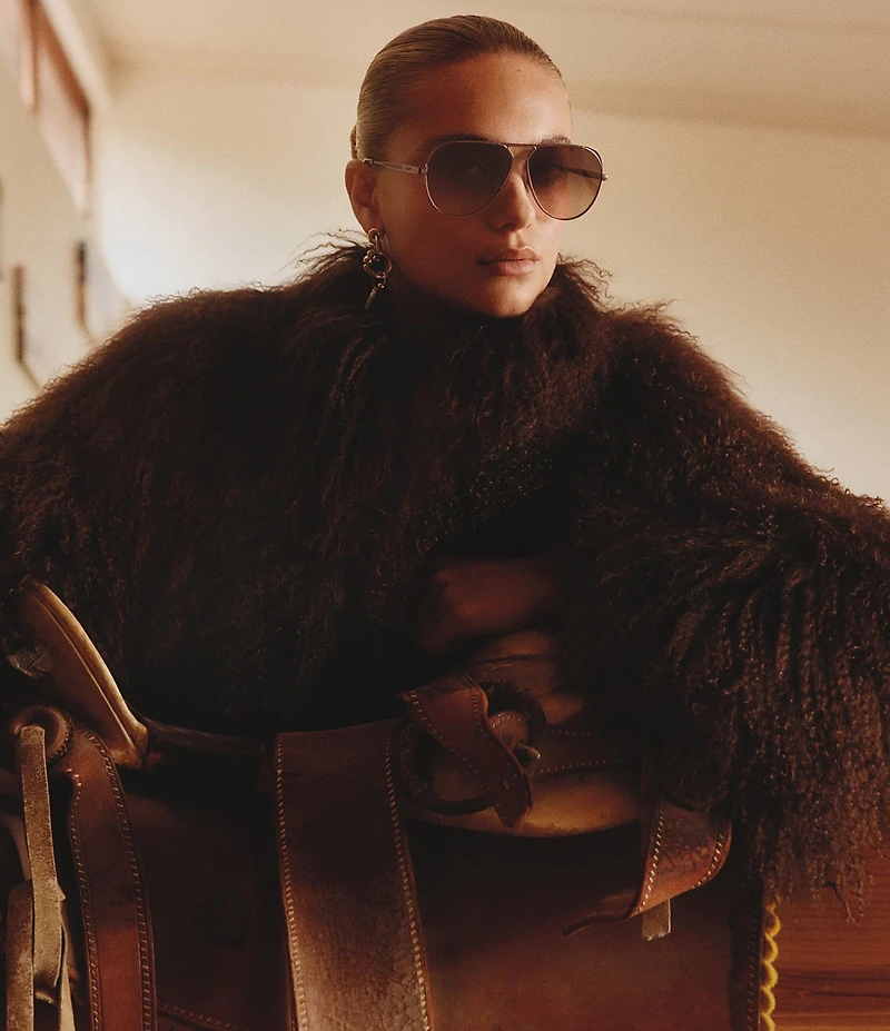 QUAY Women's Open Tab 54mm Aviator Sunglasses