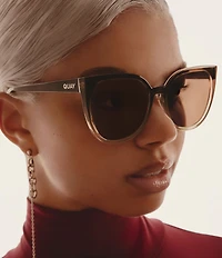 QUAY Women's Staycation 49mm Cat Eye Sunglasses