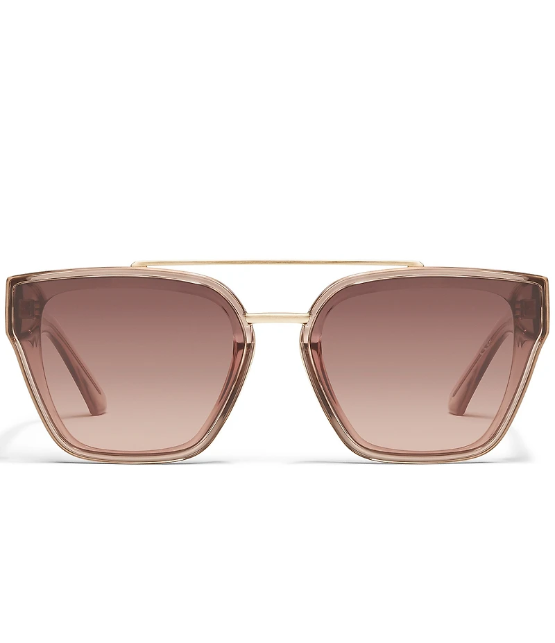 QUAY Women's Sweet Talker 51mm Transparent Square Sunglasses