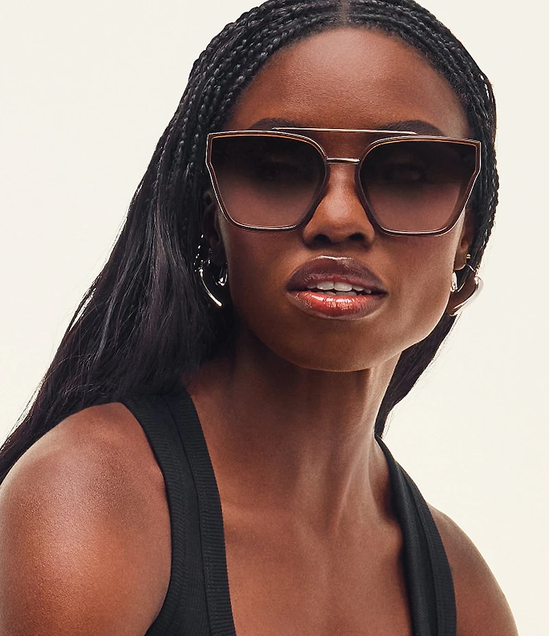 QUAY Women's Sweet Talker 51mm Square Sunglasses