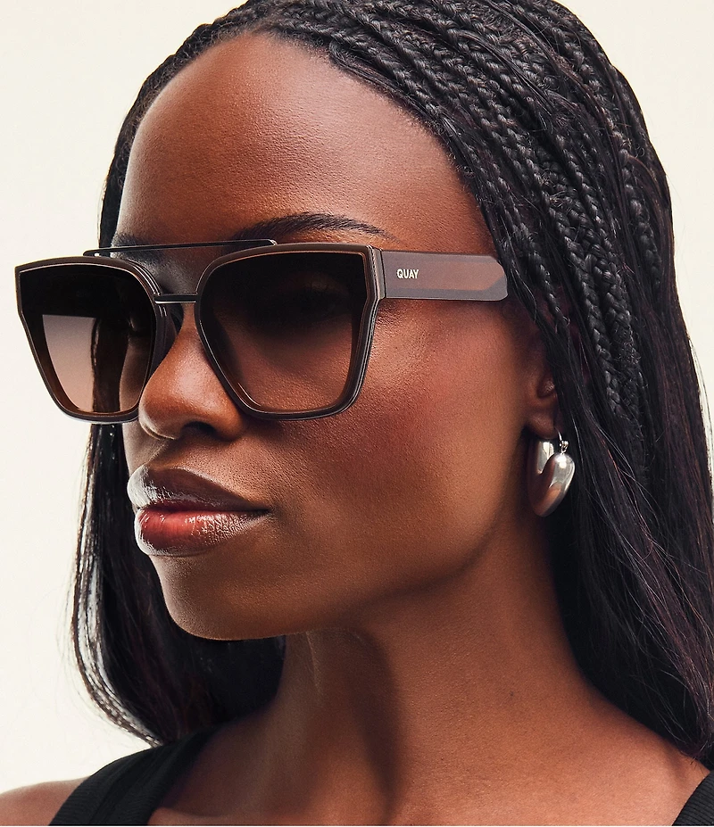 QUAY Women's Sweet Talker 51mm Square Sunglasses