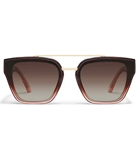 QUAY Women's Sweet Talker 51mm Transparent Square Sunglasses