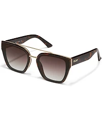 QUAY Women's Sweet Talker 51mm Tortoise Square Sunglasses