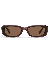 QUAY Women's Vibe Check 35mm Rectangle Sunglasses