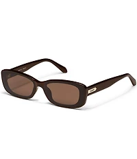 QUAY Women's Vibe Check 35mm Rectangle Sunglasses