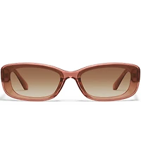 QUAY Women's Vibe Check 35mm Rectangle Sunglasses