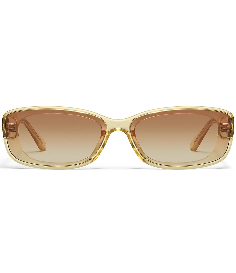 QUAY Women's Vibe Check 35mm Rectangle Sunglasses