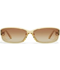 QUAY Women's Vibe Check 35mm Rectangle Sunglasses