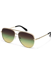 QUAY High Key Extra Large 55mm Aviator Sunglasses