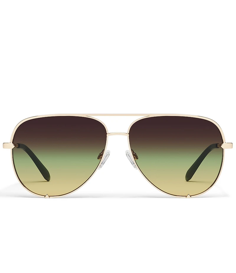 QUAY High Key Extra Large 55mm Aviator Sunglasses