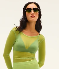 QUAY High Key Extra Large 55mm Aviator Sunglasses