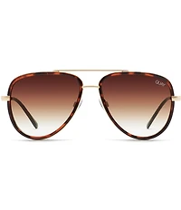 QUAY All In Mini Aviator Sunglasses