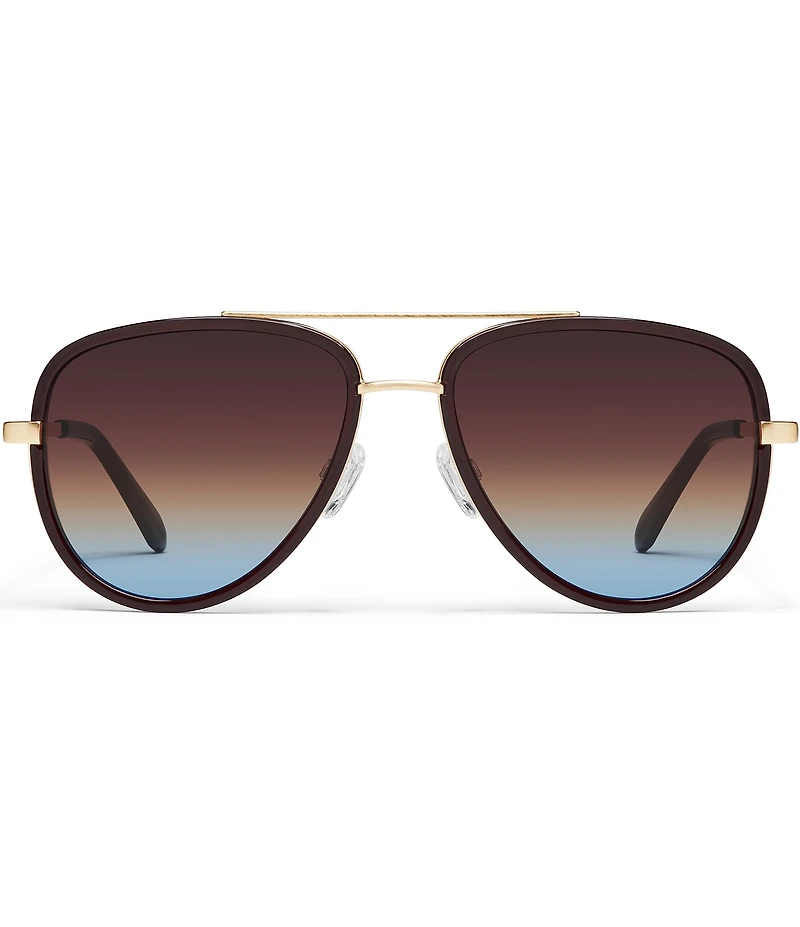 QUAY Unisex All In Medium 48mm Aviator Sunglasses
