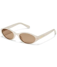 QUAY Unisex Aura Points 35mm Retro Round Sunglasses