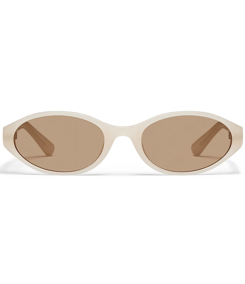 QUAY Unisex Aura Points 35mm Retro Round Sunglasses