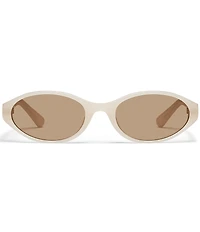 QUAY Unisex Aura Points 35mm Retro Round Sunglasses
