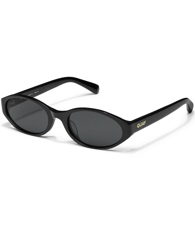 QUAY Unisex Aura Points 35mm Round Sunglasses