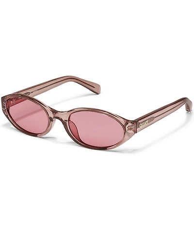 QUAY Unisex Aura Points 35mm Round Sunglasses