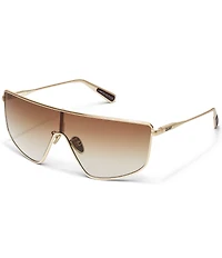 QUAY Unisex Entourage 49mm Shield Sunglasses