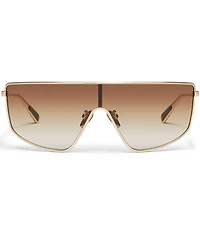 QUAY Unisex Entourage 49mm Shield Sunglasses