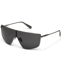 QUAY Unisex Entourage 49mm Shield Sunglasses