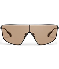 QUAY Unisex Entourage 49mm Shield Sunglasses
