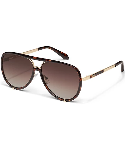 QUAY Unisex High Profile 51mm Aviator Sunglasses
