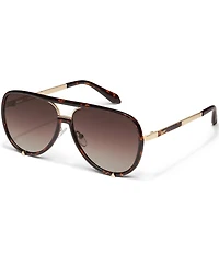 QUAY Unisex High Profile 51mm Aviator Sunglasses