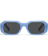 QUAY Unisex Hyped Up 38mm Rectangle Sunglasses