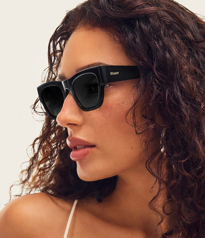 QUAY Unisex Nice Try 38mm Square Sunglasses